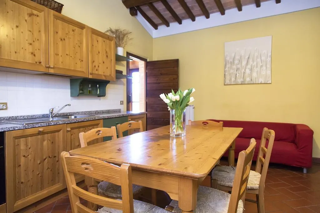 בית חווה הוילה בארברינו די ואל ד'אלסה Borgo Poneta איטליה